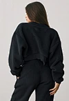 cropped hooded jacket